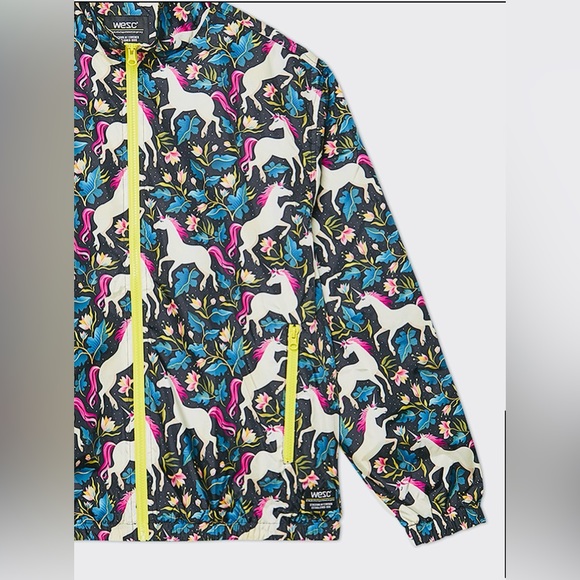 🆕🔖 WeSC✨ Unicorn AOP Track Jacket 🦄 Unisex ✨ Men S | Women’s M | Size 3🦄NWT - Picture 10 of 14
